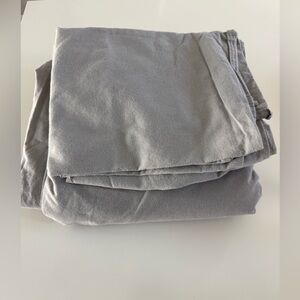 Soft Gray Queen Duvet Cover & 2 Pillowcases